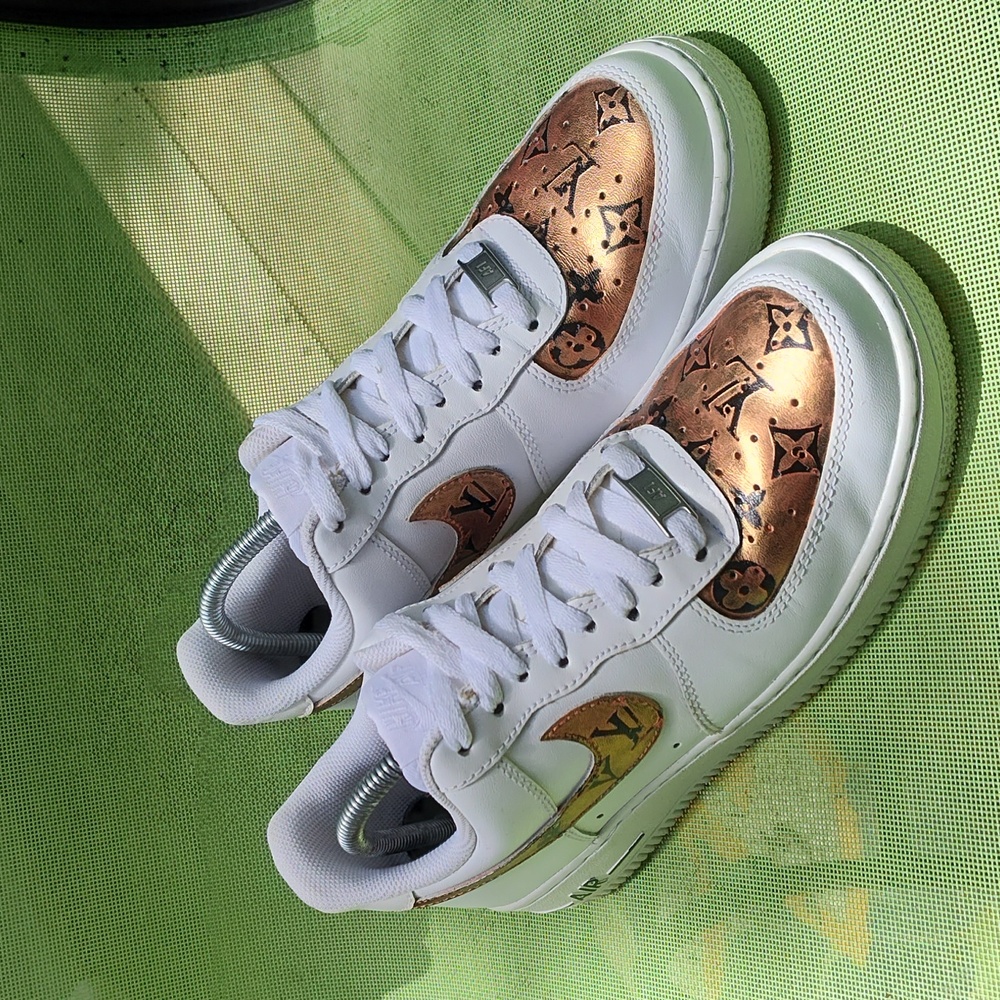 Custom LV Nike AF1, Handpainted, Men's Size 8